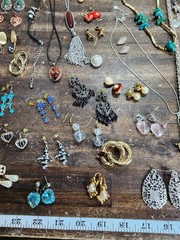 Vintage to now Costume jewelry Lot Mixed Jewelry Lot Pendants Earings Necklaces