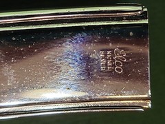 Vintage ELCO Nickel Silver ID Curb Chain Bracelet MCM Engravable NO NAME