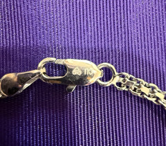 Vintage CU Rhodium Plated Statement Necklace with 1/2 CT Lab Created Diamonds