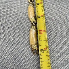 Vintage Monet Necklace Peach Swirl Enamel Gold Tone Xs 17 Inches