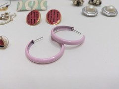 Lot of Older Cosmetic Jewelry – Bracelets Cufflinks Clip On & Pierce Earrings