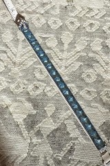 Antique Art Deco Watchenheimer Diamonbar Sterling Silver Bracelet 6.25 Inches
