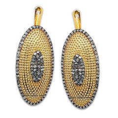Vintage Style 2.25ctw Genuine Old Mine Rose Cut Diamond Silver Earring Jewellery