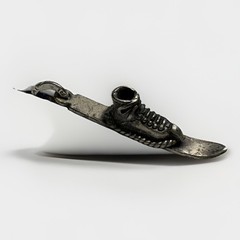 NEW & Vintage BEAU ski & shoe Charm Pendant 925 Silver 1950s-1970s