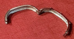 Lot 2: PURPLE AMETHYST BRAIDED Bangle & Necklace Silver Plated Or Pewter