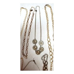 10 Necklaces 9 Bracelets Goldtone Costume Jewelry Lot Y2K Bangles Chains