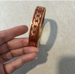 Vintage Juicy Couture Enamel Bangle Bracelet red/gold Y2K