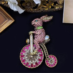 Vintage Blue Rhinestone Bird Brooch Sparkling Crystal Flying Bird Pin
