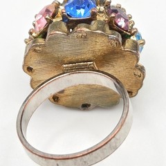 Vintage Rhinestone Cocktail Ring