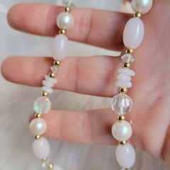 Vintage 1960s 1980s Trifari Jewelry Bundle Pink Lucite Pearl Necklace Earrings