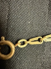 Antique Art Deco Stamped Brass Fringe Necklace – Marked Germany