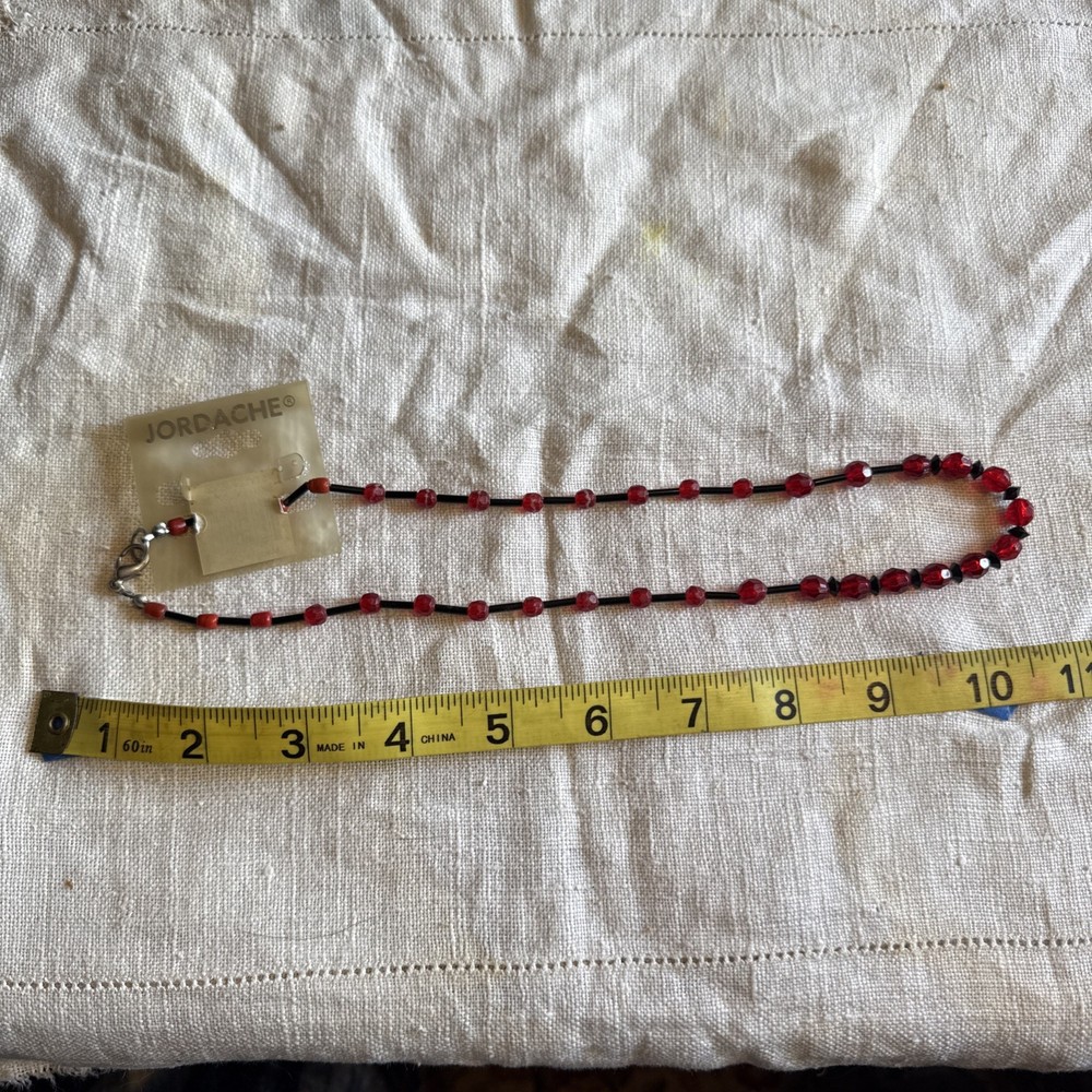 VTG Colorful Glass Metal And Plastic Bead Necklace,26”