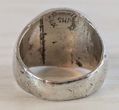 Vintage JMS Abalone Inlay Ring Size 6, Please Read The Description