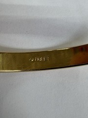 Vintage Signed Monet Gold Band Bracelet Great Condition 7 Inches