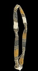 Vtg Beaded Multi Strands Necklace Boho Floral Ethnic Tribal Golden Silver Beads