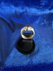 Vintage Sterling Silver Amethyst Wide Band Ring Size 7 3/4 13.4gms A Beauty!