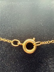 Vintage Gold Filled Lavalier Necklace Genuine Cultured Pearl Drop Pendant 18”