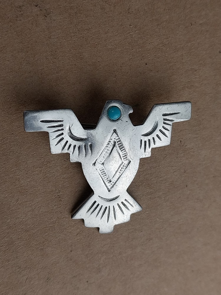 Vintage Silvertone 1988 JJ Jonette Thunderbird Eagle Brooch Pin