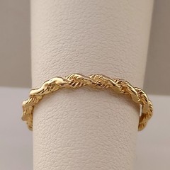 Vintage 14k Fancy Gold Ring. Size 6-1/4. High Polish, Diamond Cut Design.