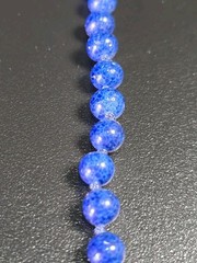 Les Bernard Czech Glass Knot Strand Necklace