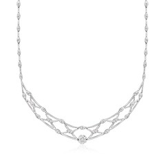 Vintage 4.00 ct. t.w. Diamond Collar Necklace in 18kt White Gold. 16 inches