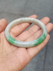 MADE IN-HOUSE Certifiable Grade-A Untreated Burmese Jadeite Jade Bangle (56.1mm)