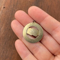 Vintage 925 Sterling Silver “Nassau” Bahamas Round Pendant Bracelet Charm