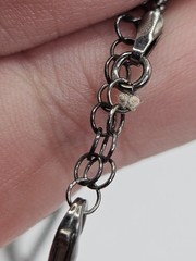 Vintage Sterling Silver Knotted Rope Chain Necklace