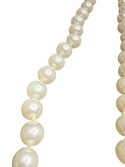 Vtg Faux Pearl Necklace 8.5in Elegant Beaded Retro Classic Jewelry