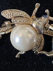 Vintage Group Of Jewelry, Chain Necklace, Clip Earrings, Brooches C1970/80’s
