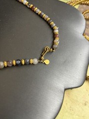 Metropolitan Museum Of Art Hellenistic Banded Agate Necklace Jewelry Beaded Gold