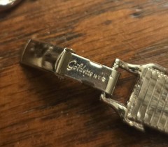 Vintage Goldette Signed Silver Checker Style Bracelet Size 6 3/4″