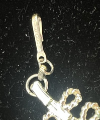 Vintage Coro Signed Necklace Pale Gold Tone Dangle Links Statement Excellent con