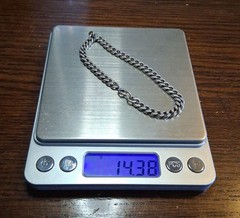 Vintage Chunky Sterling Silver Curb Chain Bracelet 8″ 14g See Pics/Description