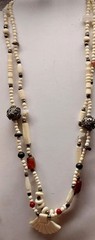 Vintage 25in Hand Strung Necklace – Kisii Soapstone & Multiple Different Stones