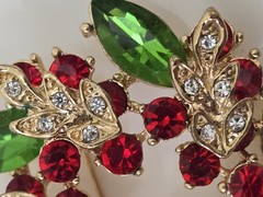 Lot Of 10 Christmas Brooches Christmas Trees Wreaths Snowmen Holly Pin Brooch