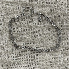 Vintage Sarah Coventry Silver Toned Charm Holder Chain Link Bracelet