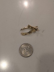 VINTAGE – Gold Toned Earrings, Scarf pins, Danglers and more (10 pieces)
