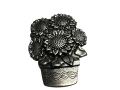 Vintage Birds And Blooms Pewter Sunflower 2006 – Lapel Pin