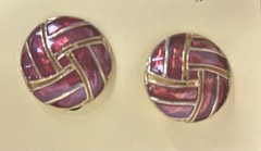 Lot Of 6 Pair Vintage 1980s Clip Earrings Various Colors