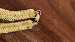 Vintage 14k 1/20 Gold Filled Herringbone Chain 22 Inches Gorgeous!