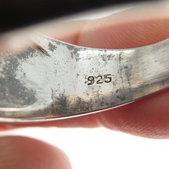 925 Sterling Silver Vintage 1978 Mondiale Baseball Oxidized Ring Size 11.75