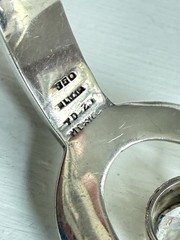 Vintage ALICIA TD-27 Signed TAXCO Mexico 950 Silver Modern Chunky Bracelet 73g