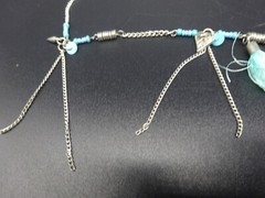 Lane Southwestern 30 in. Necklace Silver Tone Faux Turquoise Vintage