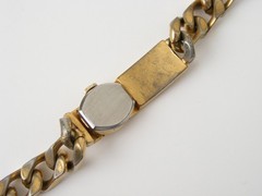 Vintage 1960s ID BRACELET w/ Belfont Watch Combo ~ Works! ~ Swank?