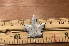 Sterling Silver 925 Canadian Maple Leaf Pin