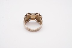 Vintage Sterling Silver 925 Marcasite Ring Size 8.75