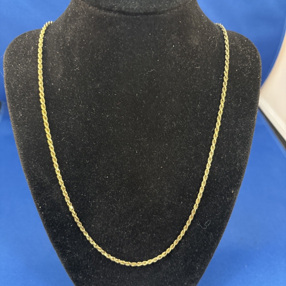 DaneCraft Italian 925 Sterling Silver Rope Necklace 29 1/2 Inches