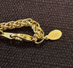 Vintage Joan Rivers Pavé Rhinestone Spinner Ball Gold Tone Necklace Signed