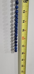Long Flapper 36 In Lapis Stone Necklace Vintage Knotted.